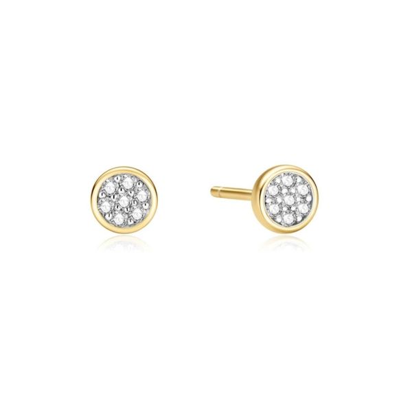 Gold-Plated Sterling CZ Stud Earrings Mark Jewellers La Crosse, WI