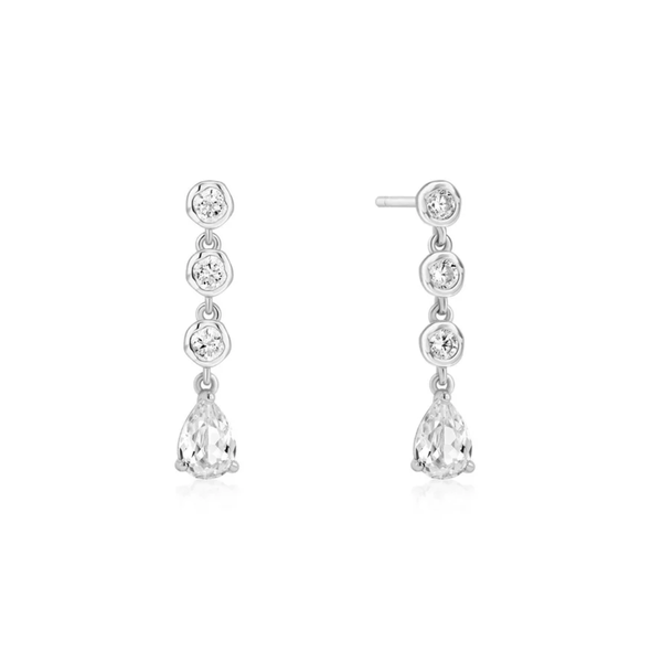 Sterling CZ Drop Earrings Mark Jewellers La Crosse, WI