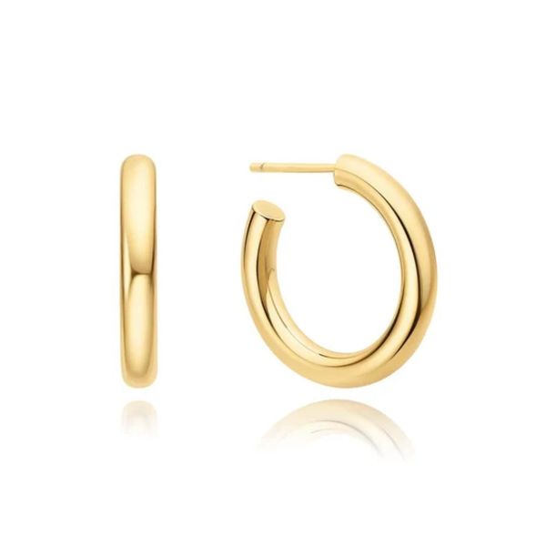 Gold-Plated Sterling Hoop Earrings Mark Jewellers La Crosse, WI