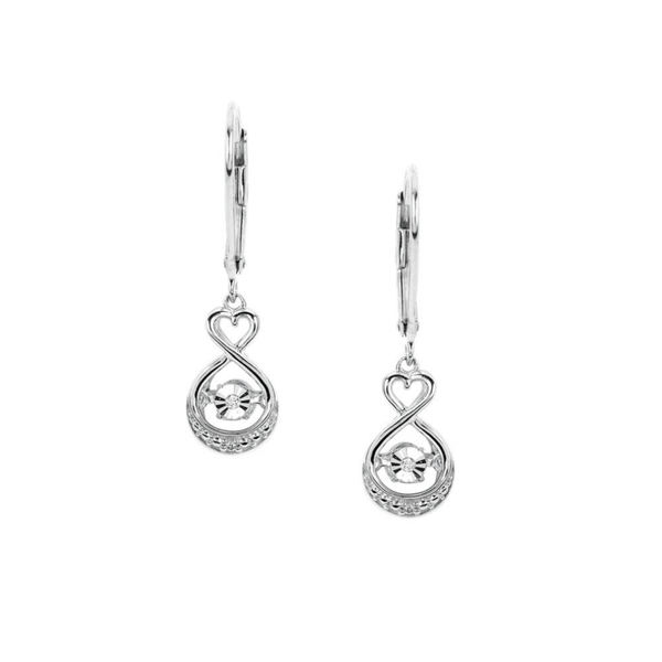 Sterling Shimmering Diamond Earrings Mark Jewellers La Crosse, WI