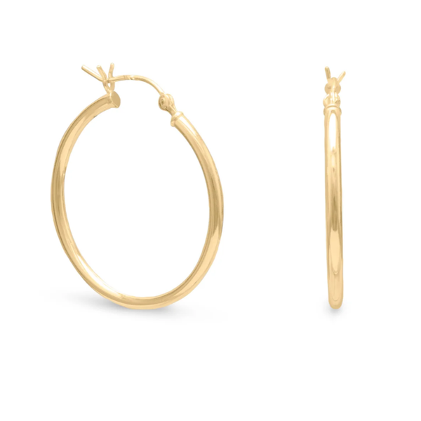 Gold-Plated Sterling Hoop Earrings Mark Jewellers La Crosse, WI
