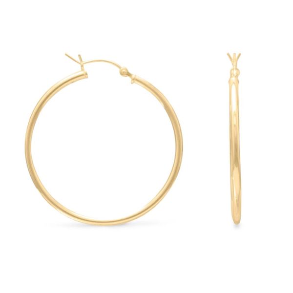 Gold-Plated Sterling Hoop Earrings Mark Jewellers La Crosse, WI