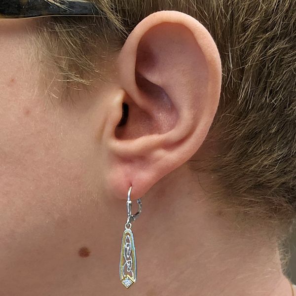 Gold-Plated Sterling Window to the Soul Earrings Image 3 Mark Jewellers La Crosse, WI