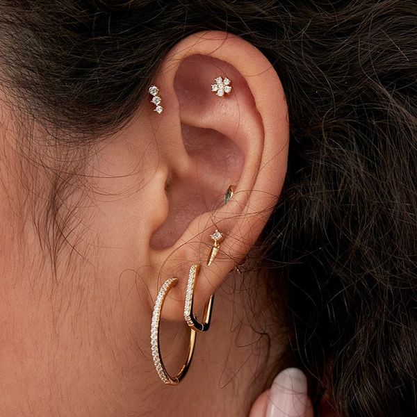Gold-Plated Hoops Image 2 Mark Jewellers La Crosse, WI