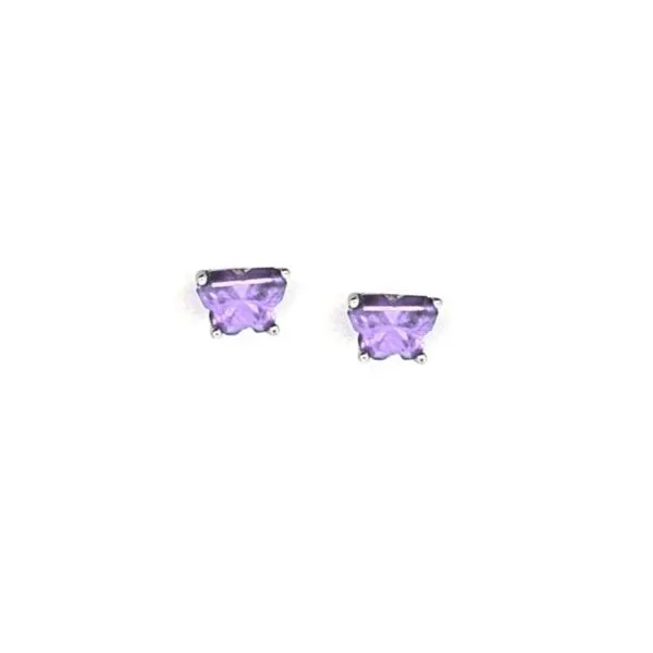 Sterling June Birthstone CZ Butterfly Stud Earrings Mark Jewellers La Crosse, WI