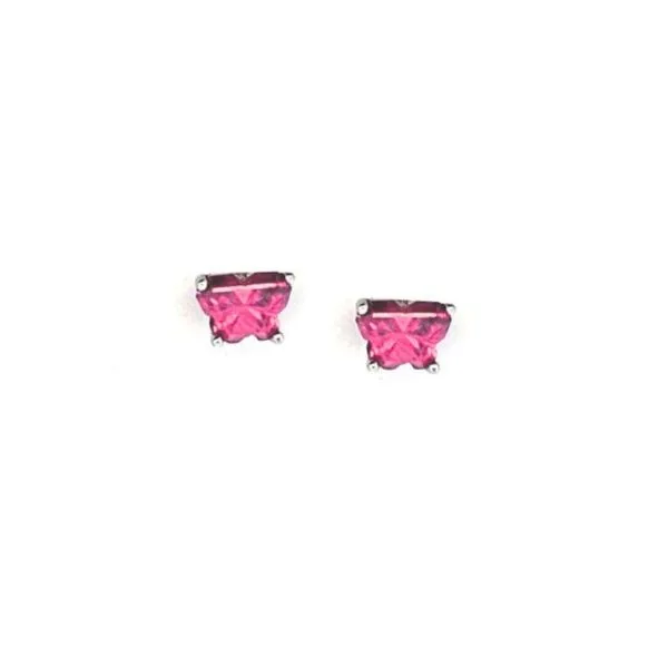 Sterling July Birthstone CZ Butterfly Stud Earrings Mark Jewellers La Crosse, WI