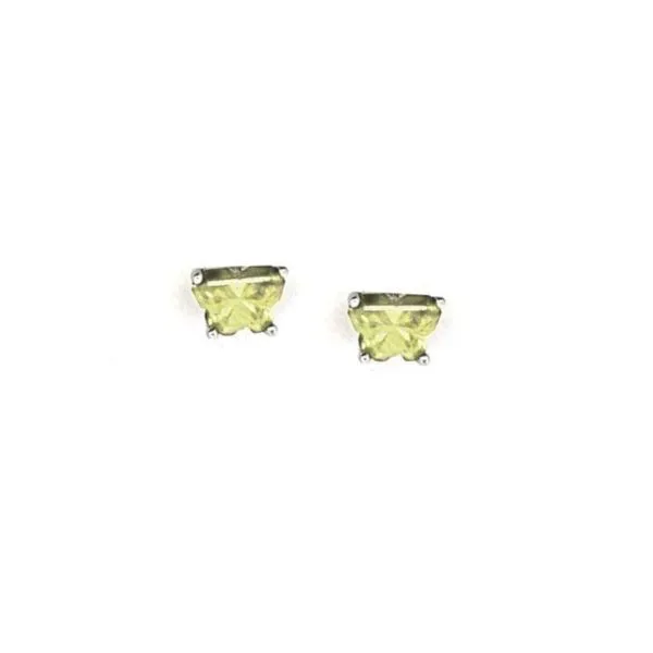 Sterling August Birthstone CZ Butterfly Stud Earrings Mark Jewellers La Crosse, WI