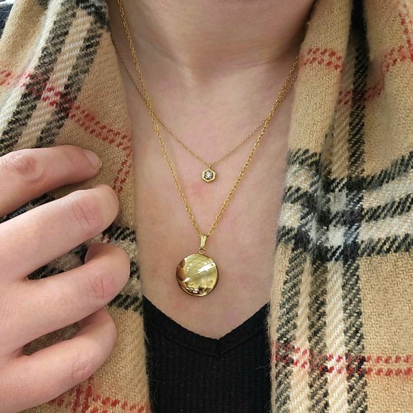 Gold-Filled Round Locket Image 2 Mark Jewellers La Crosse, WI