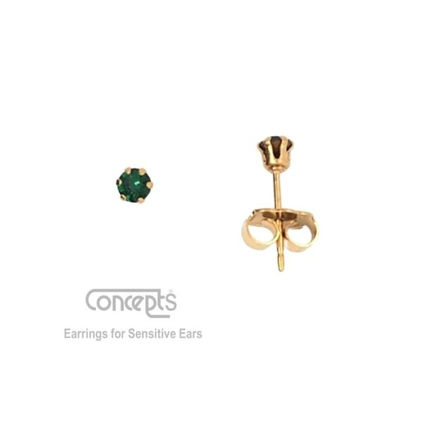 Hypoallergenic May Birthstone Earrings Mark Jewellers La Crosse, WI