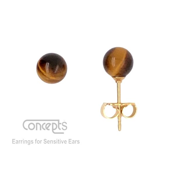Hypoallergenic Tiger Eye Earrings Mark Jewellers La Crosse, WI
