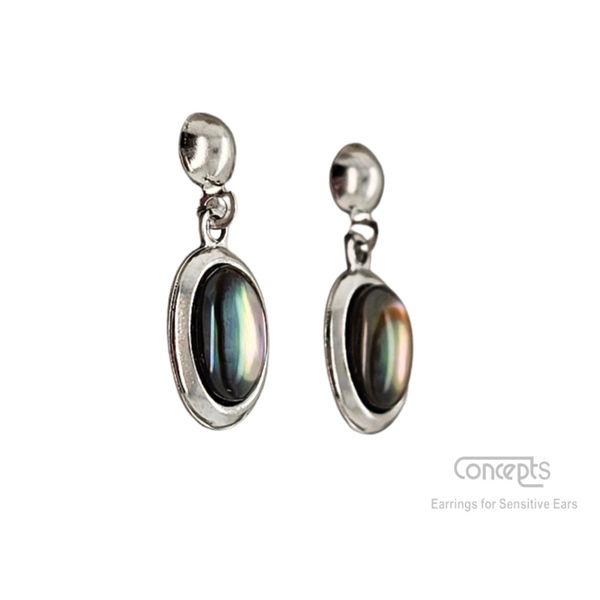 Hypoallergenic Abalone Shell Earrings Image 2 Mark Jewellers La Crosse, WI