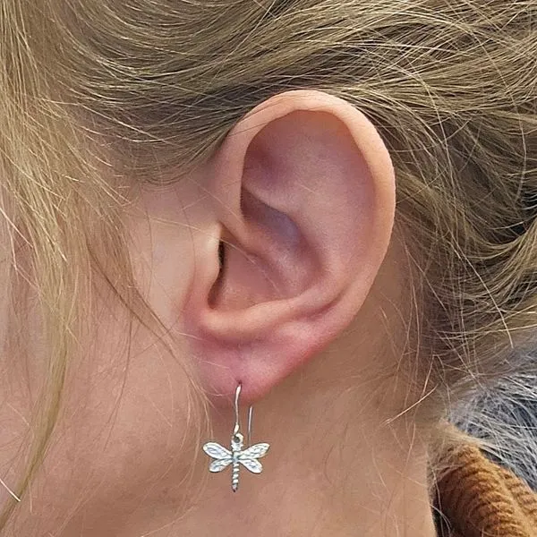 Hypoallergenic Dragonfly Earrings Image 2 Mark Jewellers La Crosse, WI