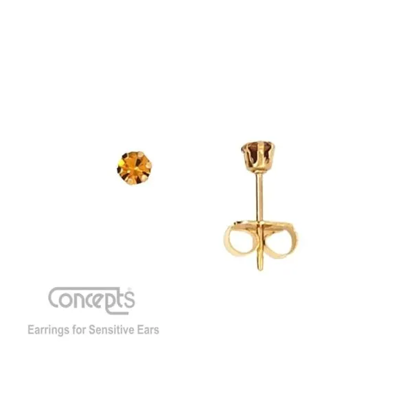 Hypoallergenic November Birthstone Earrings Mark Jewellers La Crosse, WI