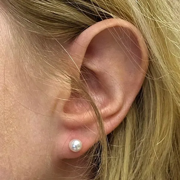 Hypoallergenic Simulated Pearl Earrings Image 2 Mark Jewellers La Crosse, WI