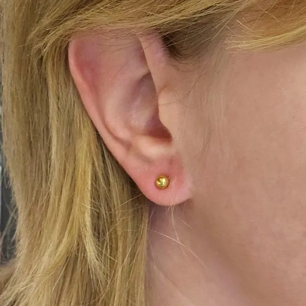 Hypoallergenic Ball Stud Earrings Image 2 Mark Jewellers La Crosse, WI
