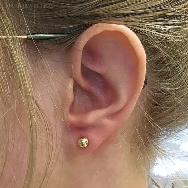 Hypoallergenic Ball Stud Earrings Image 2 Mark Jewellers La Crosse, WI