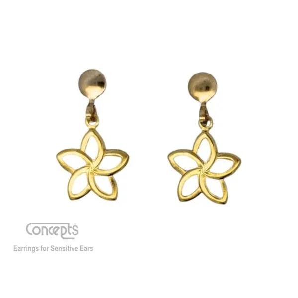 Hypoallergenic Flower Dangle Earrings Mark Jewellers La Crosse, WI