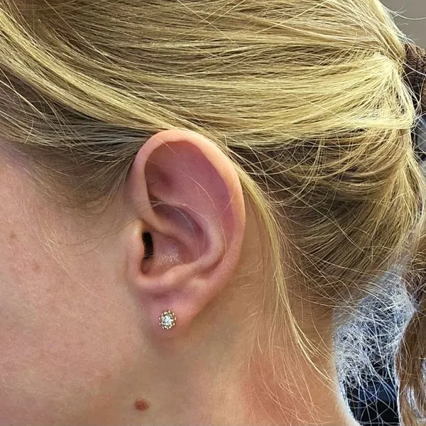 Hypoallergenic Flower Earrings Image 2 Mark Jewellers La Crosse, WI