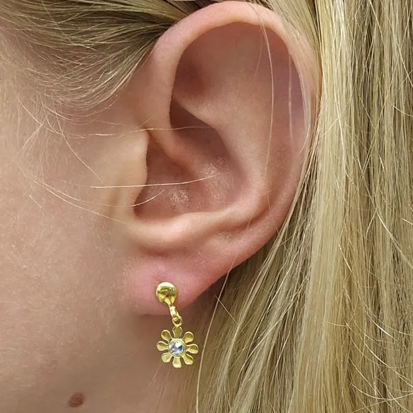 Hypoallergenic Flower Earrings Image 2 Mark Jewellers La Crosse, WI