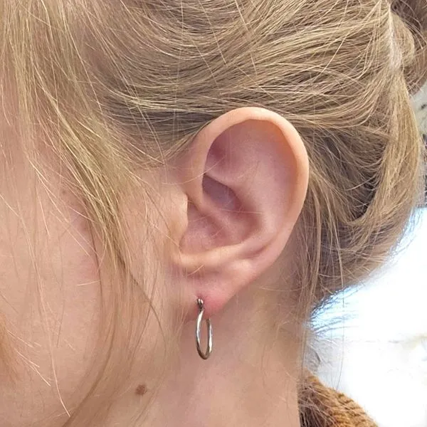 Hypoallergenic Hoop Earrings Image 2 Mark Jewellers La Crosse, WI