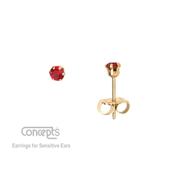Hypoallergenic July Birthstone Earrings Mark Jewellers La Crosse, WI