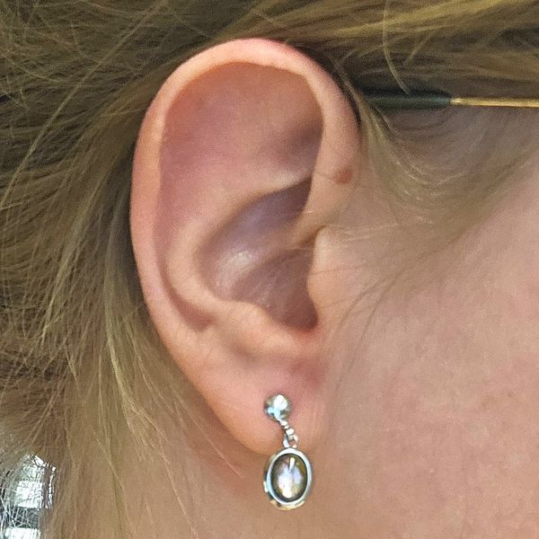 Hypoallergenic Abalone Shell Earrings Image 2 Mark Jewellers La Crosse, WI