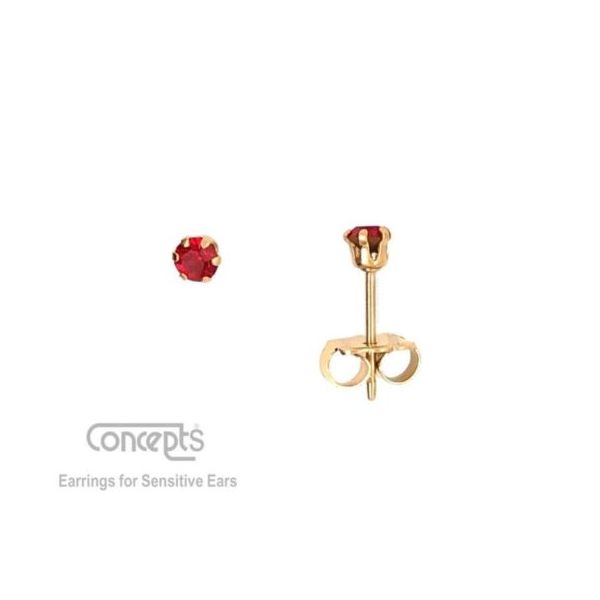 Hypoallergenic July Birthstone Earrings Mark Jewellers La Crosse, WI