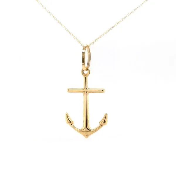 Yellow Gold Cross Anchor Pendant Mark Jewellers La Crosse, WI