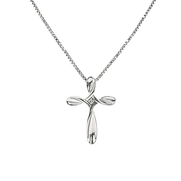 Sterling Diamond Cross Pendant Mark Jewellers La Crosse, WI