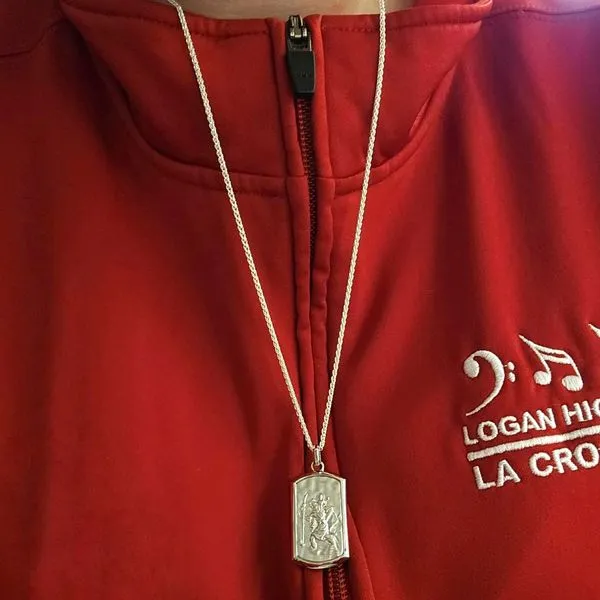 Sterling St. Christopher Pendant Image 2 Mark Jewellers La Crosse, WI