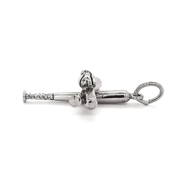 Sterling Baseball Bat Cross Pendant Image 2 Mark Jewellers La Crosse, WI