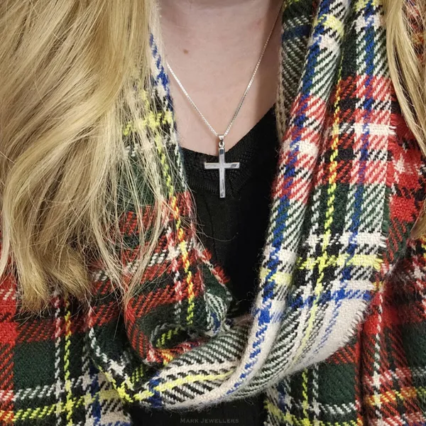 Sterling Cross Pendant Image 2 Mark Jewellers La Crosse, WI