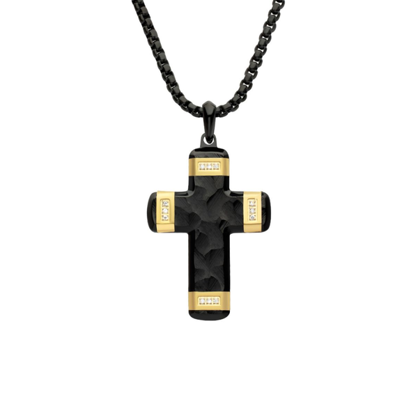 Black & Gold Plated Stainless Steel 24