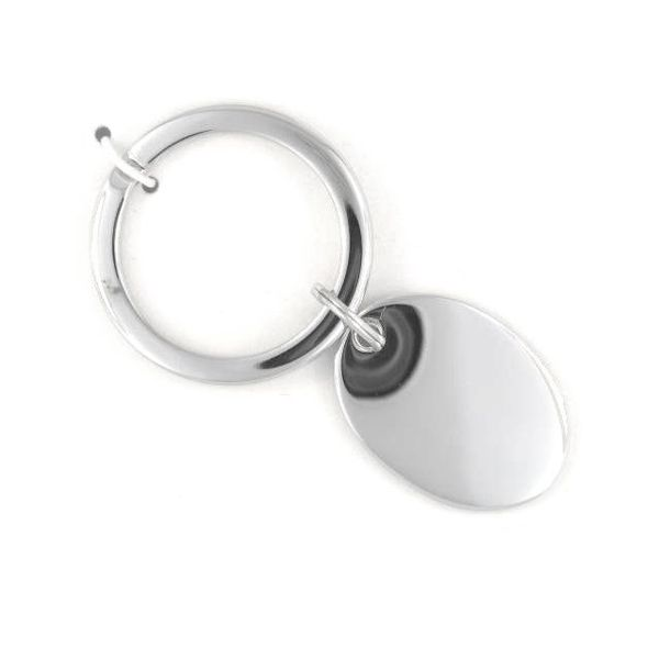 White Oval Key Ring Image 2 Mark Jewellers La Crosse, WI