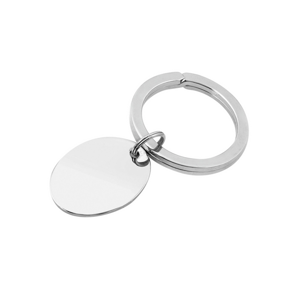 White Oval Key Ring Mark Jewellers La Crosse, WI