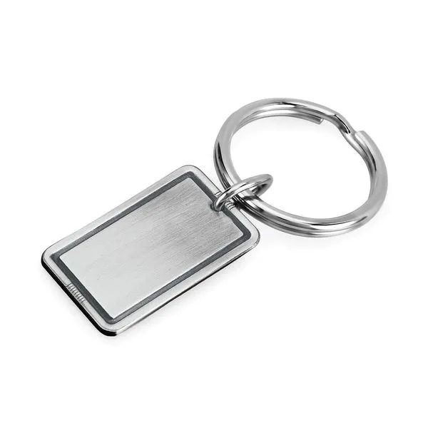 Silver Tone Rectangular Key Ring Mark Jewellers La Crosse, WI
