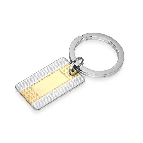 Two Tone Rectangular Key Ring Mark Jewellers La Crosse, WI