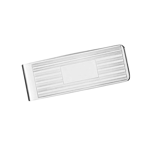 Silver Tone Hinged Money Clip Mark Jewellers La Crosse, WI