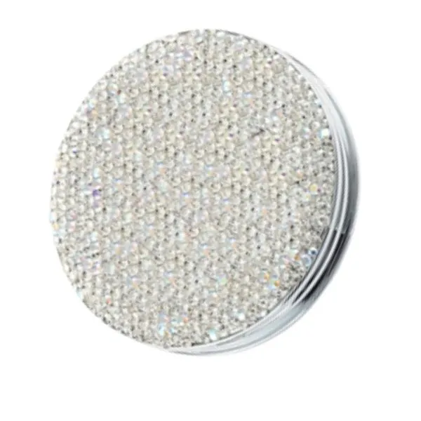 White Rhinestone Compact Mirror Mark Jewellers La Crosse, WI
