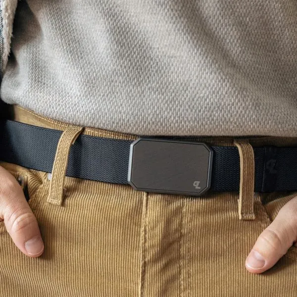 Groove Stone Grey/Gunmetal Belt Image 3 Mark Jewellers La Crosse, WI