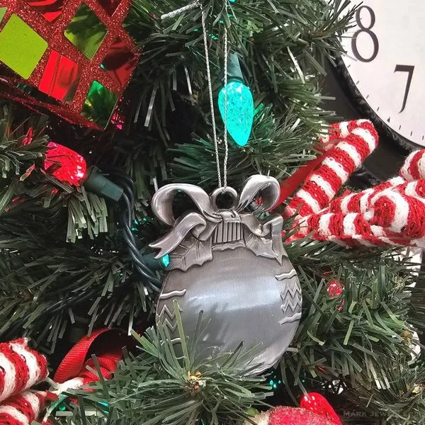 Pewter Finish Christmas Ornament Image 2 Mark Jewellers La Crosse, WI