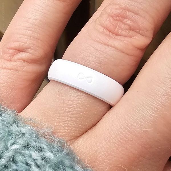 Groove Silicone White Band Image 2 Mark Jewellers La Crosse, WI