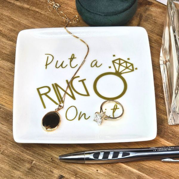 Square Ring Holder Dish Image 2 Mark Jewellers La Crosse, WI