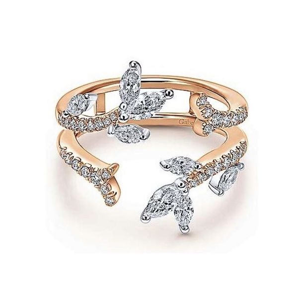 White & Rose Gold Diamond Drop-In Mark Jewellers La Crosse, WI