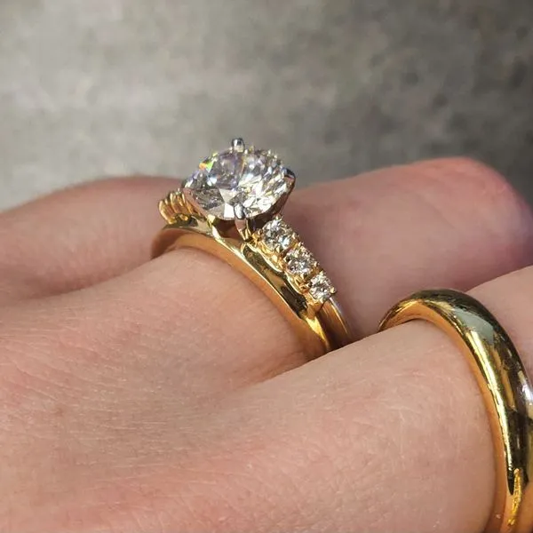 Yellow Gold Diamond Wrap Band Image 3 Mark Jewellers La Crosse, WI