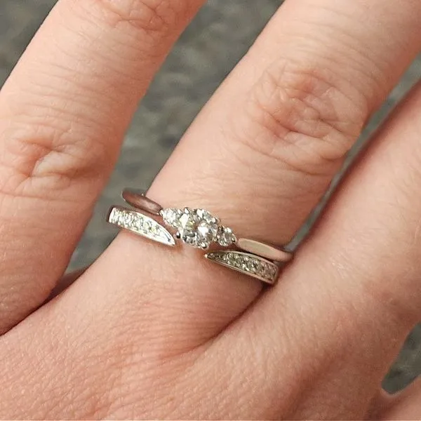 White Gold Diamond Wrap Band Image 3 Mark Jewellers La Crosse, WI