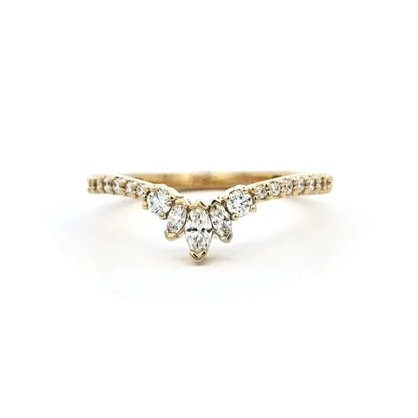 Yellow Gold Diamond Chevron Band Mark Jewellers La Crosse, WI