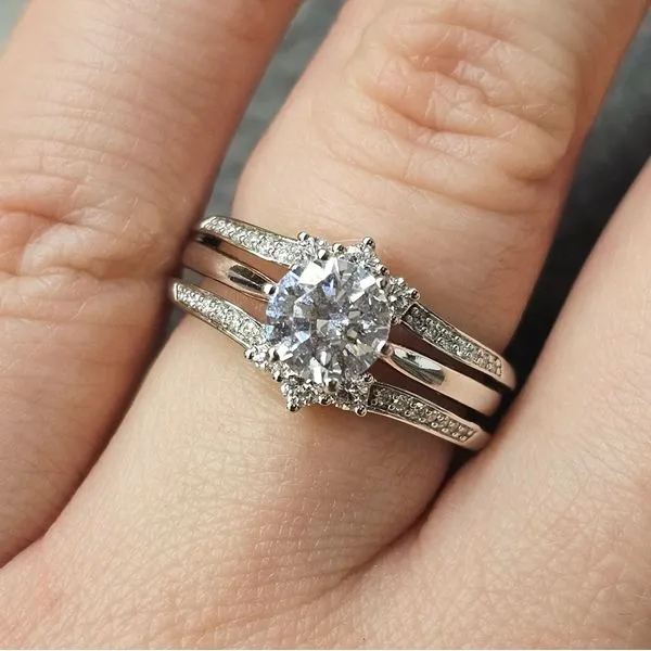 White Gold Diamond Drop In Image 3 Mark Jewellers La Crosse, WI