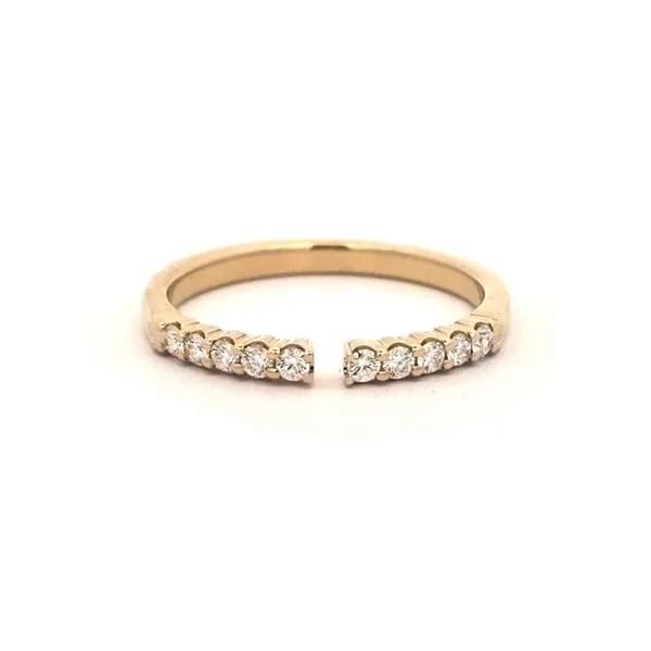 Yellow Gold Open Shank Diamond Band Mark Jewellers La Crosse, WI