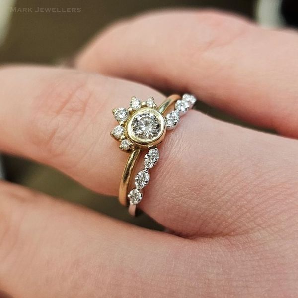 Yellow Gold Diamond Wrap Band Image 2 Mark Jewellers La Crosse, WI